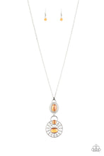 Load image into Gallery viewer, Hook VINE and Sinker Orange Necklace