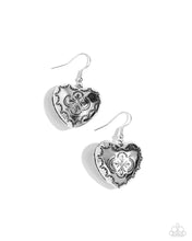 Load image into Gallery viewer, Engraved Excitement Silver Earrings