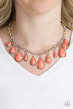 Load image into Gallery viewer, Jaw Dropping Diva Orange Necklace