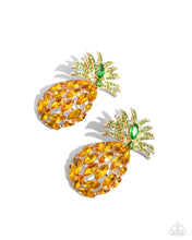 Load image into Gallery viewer, Pineapple Pizzazz Yellow Earring