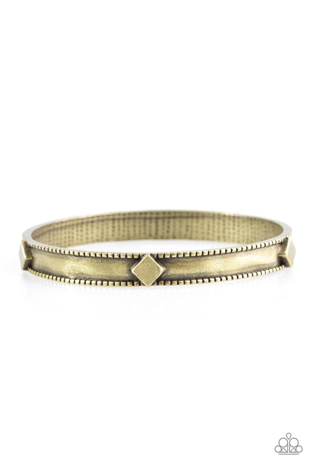 Coyote Country Brass Bangle