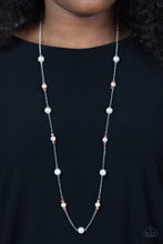 Load image into Gallery viewer, Keep Your Eye On The Ballroom Orange Necklace