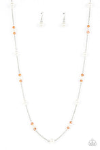 Load image into Gallery viewer, Keep Your Eye On The Ballroom Orange Necklace