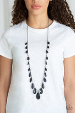 Load image into Gallery viewer, Glow and Steady Wins The Race Black Necklace