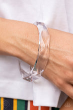 Load image into Gallery viewer, Clear Cut Couture White Bangle