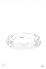 Load image into Gallery viewer, Clear Cut Couture White Bangle