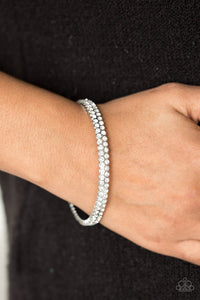 Decked Out in Diamonds White Bangle