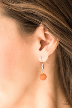 Load image into Gallery viewer, Laying the Ground Work Orange Necklace