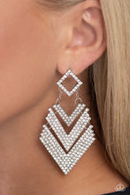Load image into Gallery viewer, Cautious Caliber White Earring