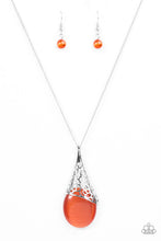 Load image into Gallery viewer, Let’s take a Moon Walk orange Necklace