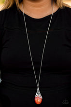 Load image into Gallery viewer, Let’s take a Moon Walk orange Necklace