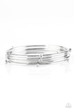 Delicate Decadence White Bangles