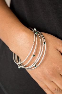 Delicate Decadence Green Bangles