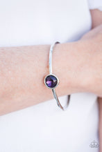 Load image into Gallery viewer, Diamonds for Breakfast Purple Bangle