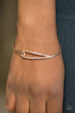 Load image into Gallery viewer, Elegant Expressionist Rose Gold Bangle