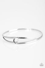 Load image into Gallery viewer, Elegant Expressionist Silver Bangle