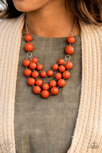 Load image into Gallery viewer, Miss Pop-YOU-larity Orange Necklace