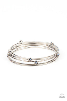 Flawlessly Floral Blue Bangles