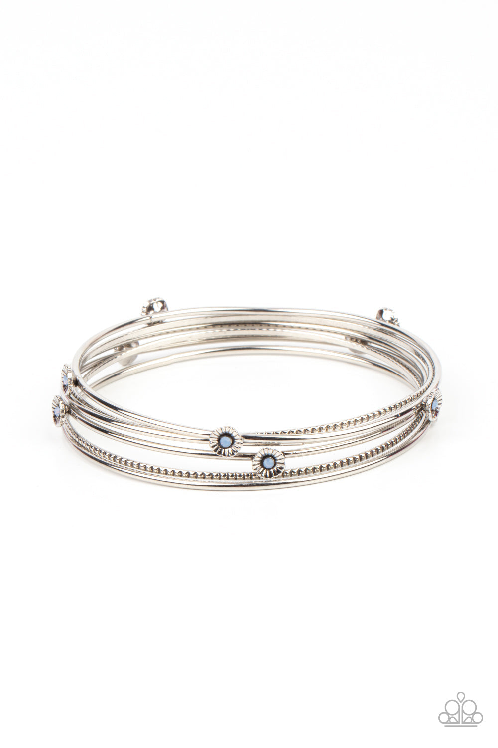 Flawlessly Floral Blue Bangles