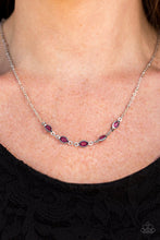 Load image into Gallery viewer, Take Center Stage Purple Necklace