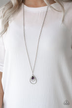 Load image into Gallery viewer, Teardrop Drama Purple Necklace