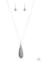 Load image into Gallery viewer, Teardrop Treasure Purple Necklace