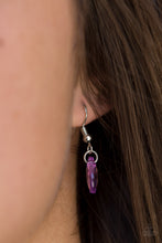 Load image into Gallery viewer, Teardroppin Tassels Purple Necklace