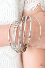 Load image into Gallery viewer, Drop A BOMBSHELL Silver Bangles