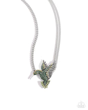 Load image into Gallery viewer, Hummingbird Headline Green Necklace