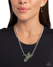 Load image into Gallery viewer, Hummingbird Headline Green Necklace