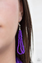 Load image into Gallery viewer, The Show Must Congo On Purple Seed Bead Necklace