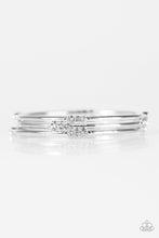 Load image into Gallery viewer, Glitter is a My Basic White Bangles