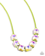 Load image into Gallery viewer, I Square to Secrecy Green Necklace