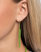 Load image into Gallery viewer, I Square to Secrecy Green Necklace