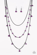 Load image into Gallery viewer, The Fame is Up Purple Necklace