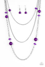 Load image into Gallery viewer, Triple Tango Purple Necklace