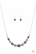 Load image into Gallery viewer, Upper Glass Purple Necklace