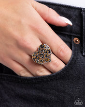Load image into Gallery viewer, Cheetah Cameo Brown Ring