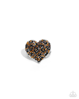 Cheetah Cameo Brown Ring