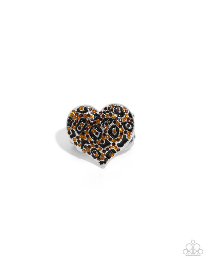 Cheetah Cameo Brown Ring