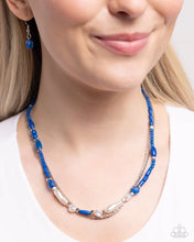 Load image into Gallery viewer, Basic Beading Blue Necklace
