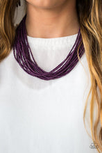 Load image into Gallery viewer, Wide Open Spaces Purple Seed Bead Necklace