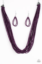Load image into Gallery viewer, Wide Open Spaces Purple Seed Bead Necklace