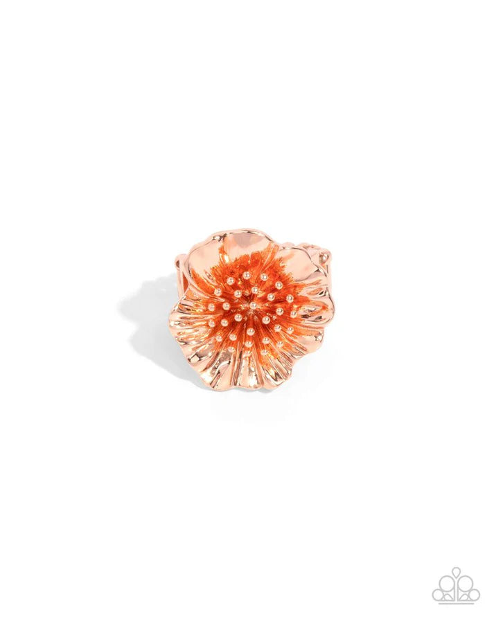 Antique Adornment Copper Ring