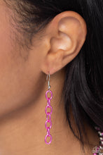 Load image into Gallery viewer, Mardi Gras Mayhem Pink Necklace