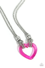 Load image into Gallery viewer, Lead with Your Heart Pink Necklace