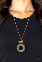 Load image into Gallery viewer, Homespun Stylist Green Necklace