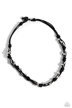 Load image into Gallery viewer, Braided Brawl Black Urban Necklace