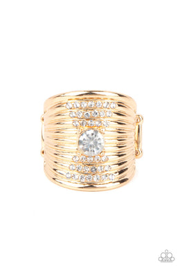 Crystal Corsets Gold Ring