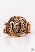 Load image into Gallery viewer, Cut and Runway Copper Ring